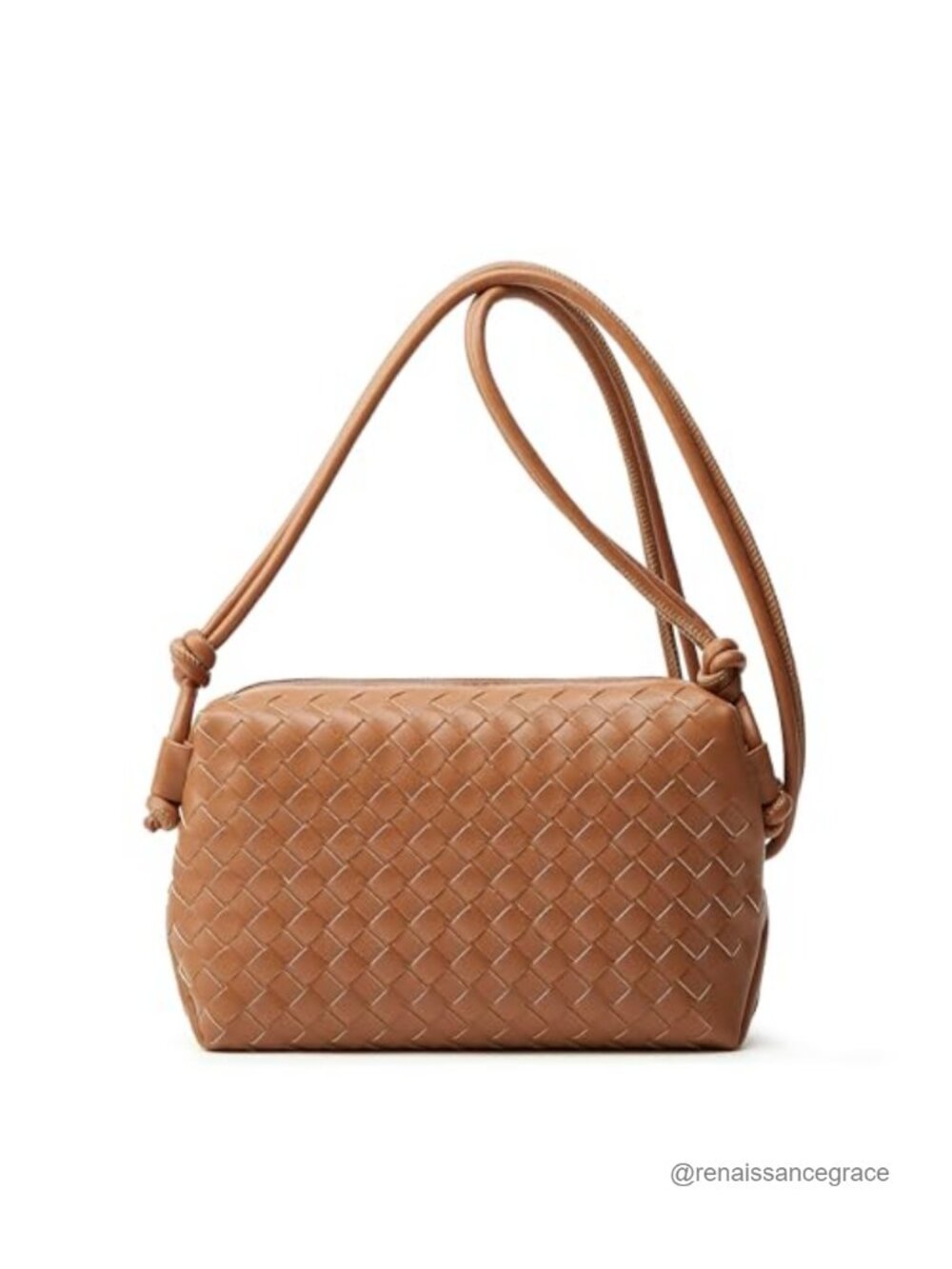 Vegan Leather Woven Crossbody Bag for Women, Compact Hobo Handbag